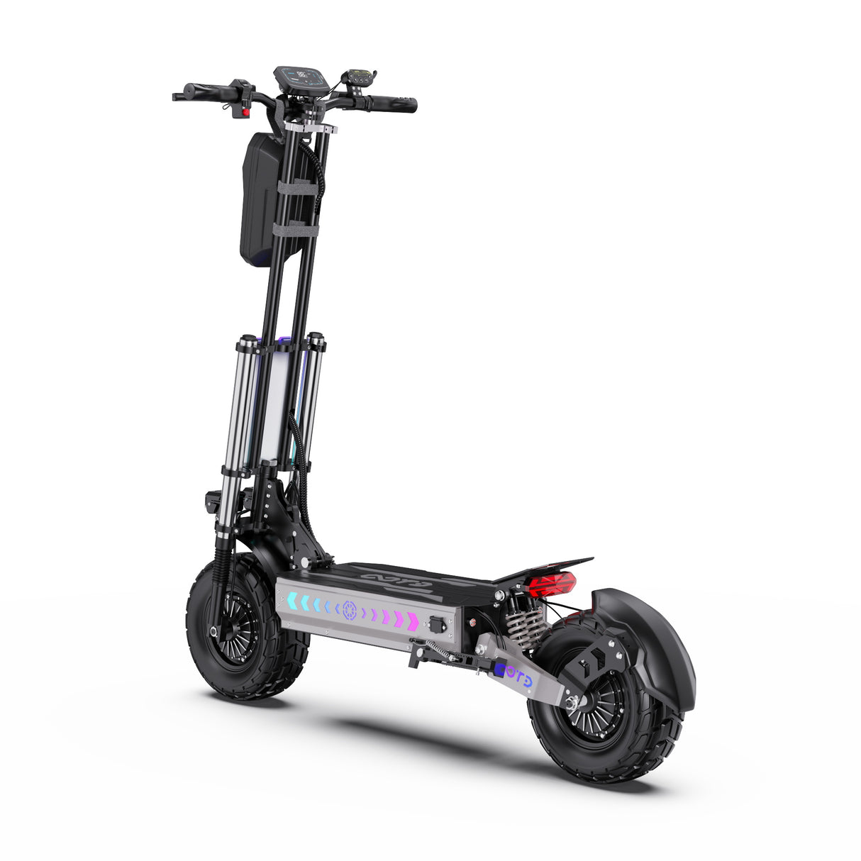 OOTD T90 13" All-Terrain Trotinette à 2 Roues Trotinette Électrique 3000W*2 Moteurs Doubles 60V 31.2Ah Batterie