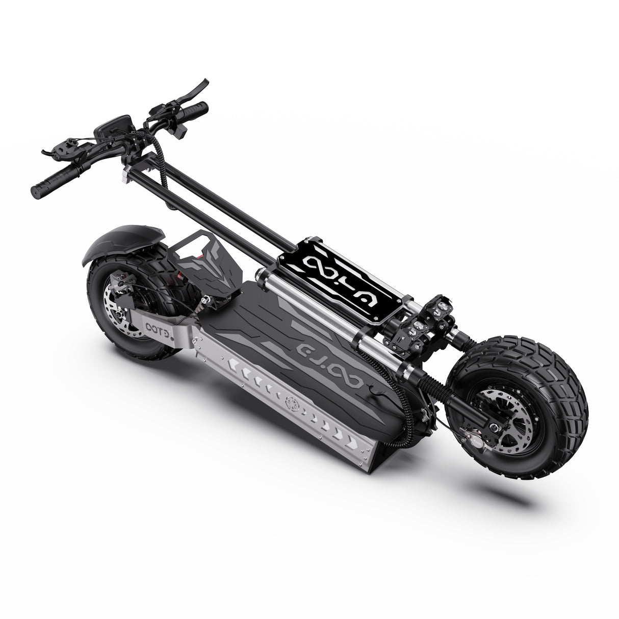 OOTD T90 13" All-Terrain Trotinette à 2 Roues Trotinette Électrique 3000W*2 Moteurs Doubles 60V 31.2Ah Batterie