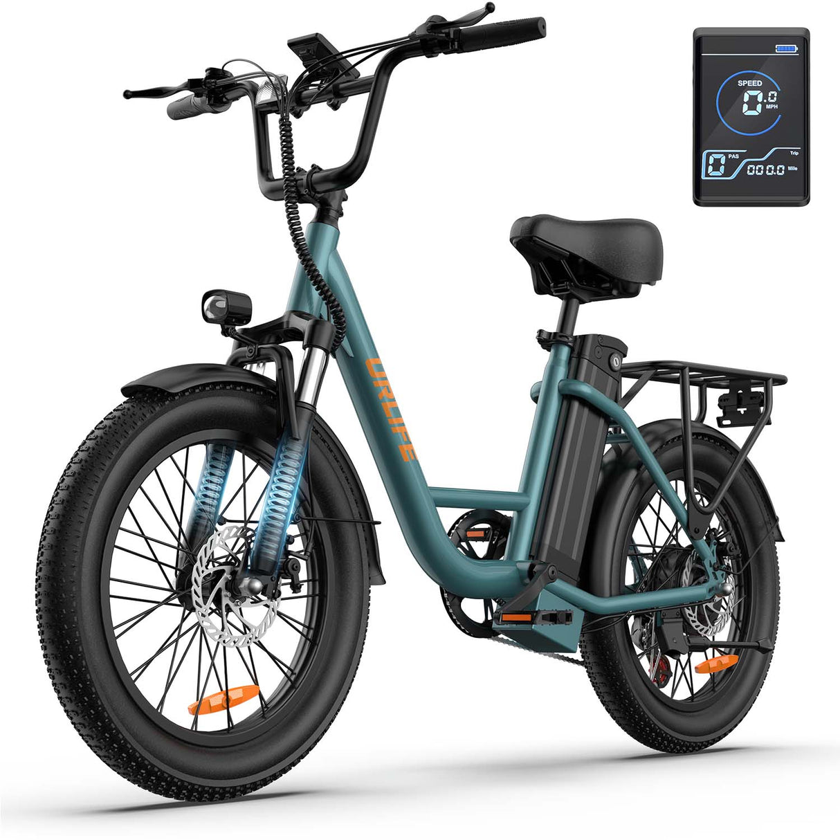 URLIFE E20 Vélo électrique 20 pouces à cadre bas Moteur 250W 48V 13Ah Batterie(EU edition)