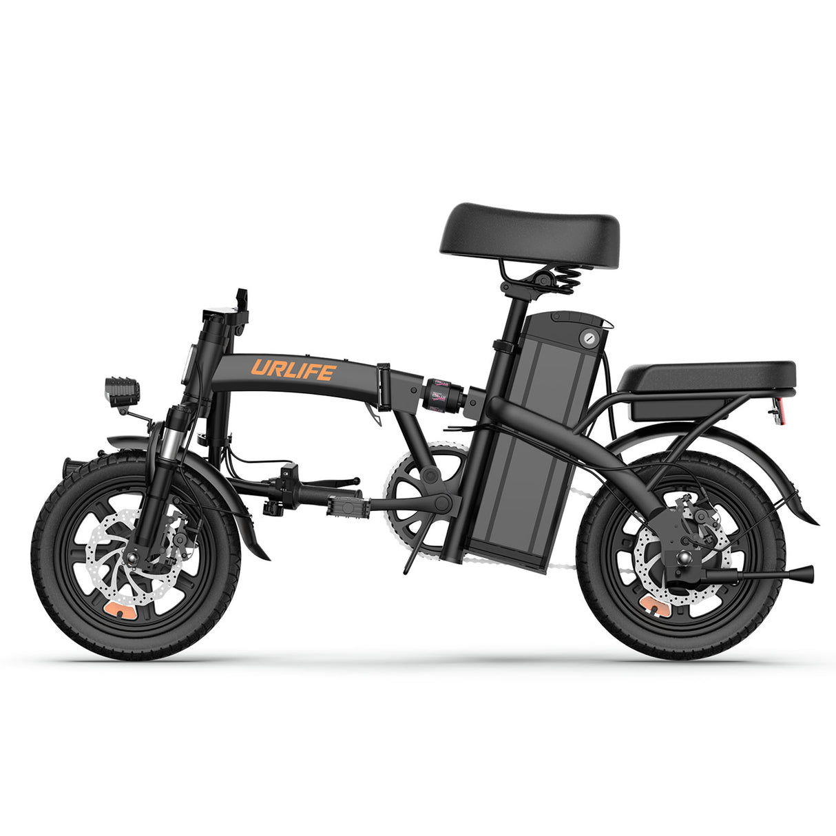 URLIFE F1L Vélo Électrique Pliable 14 Pouces – Moteur 250W, Batterie 48V 7,5Ah