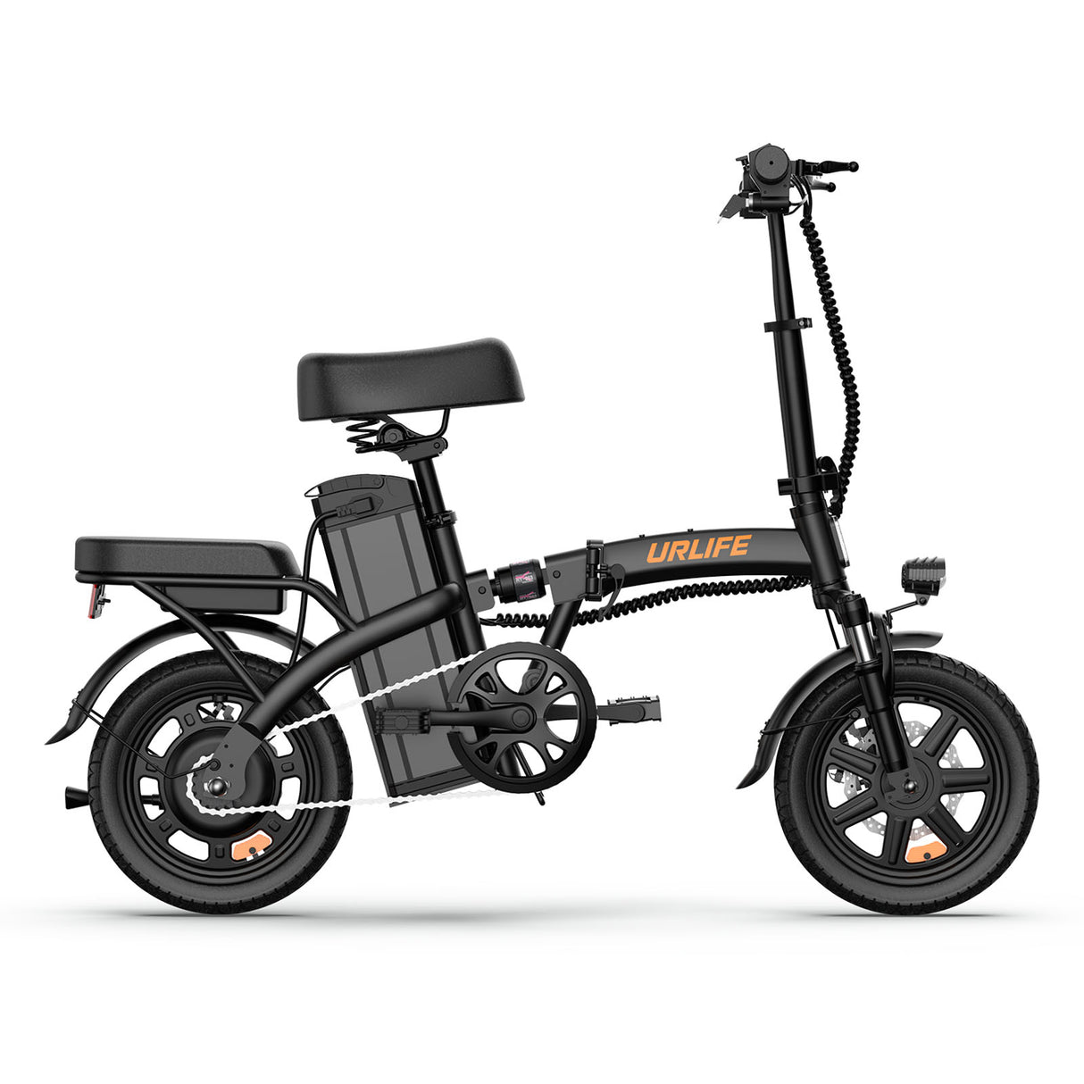 URLIFE F1L Vélo Électrique Pliable 14 Pouces – Moteur 250W, Batterie 48V 7,5Ah