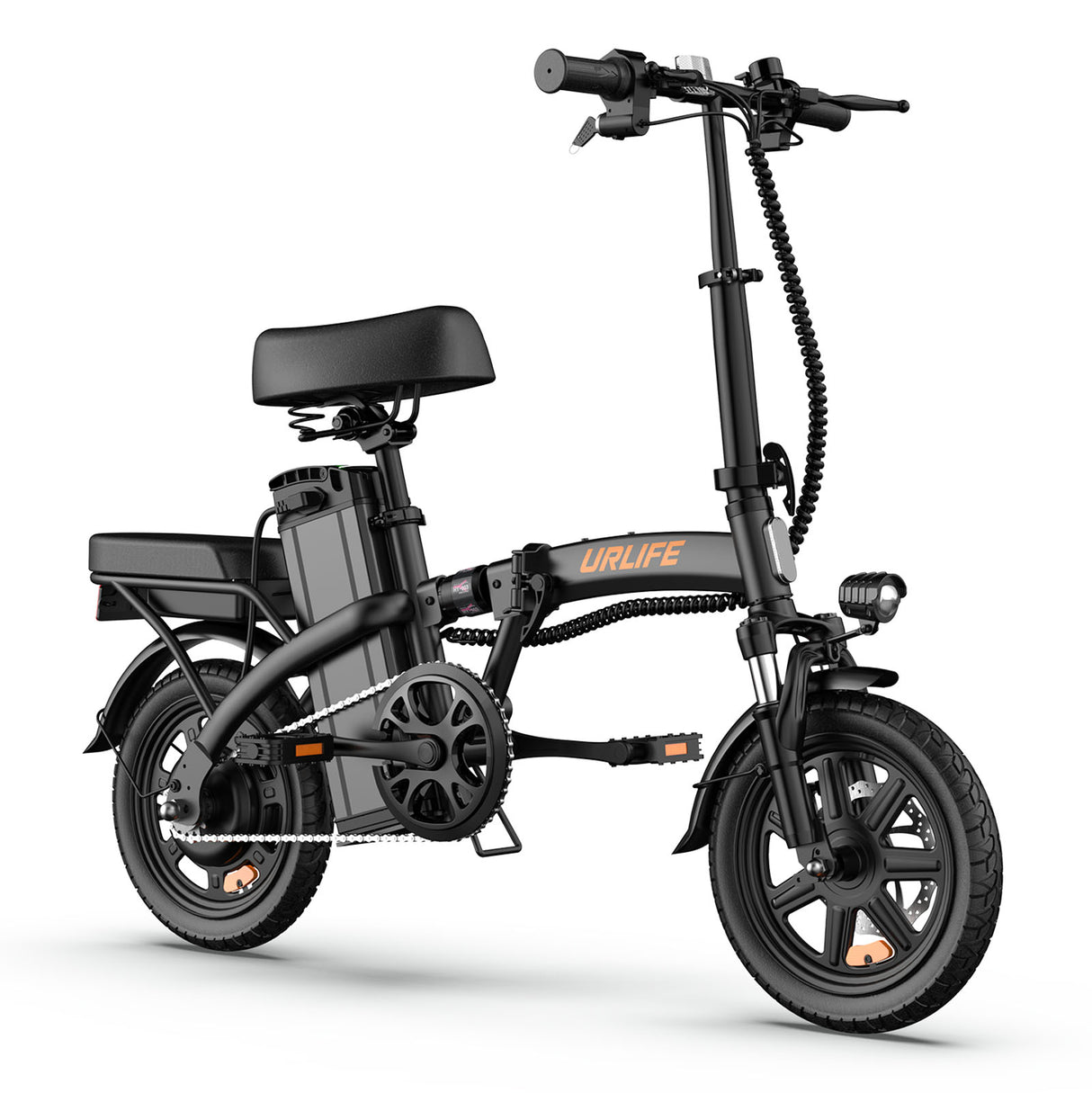 URLIFE F1L Vélo Électrique Pliable 14 Pouces – Moteur 250W, Batterie 48V 7,5Ah