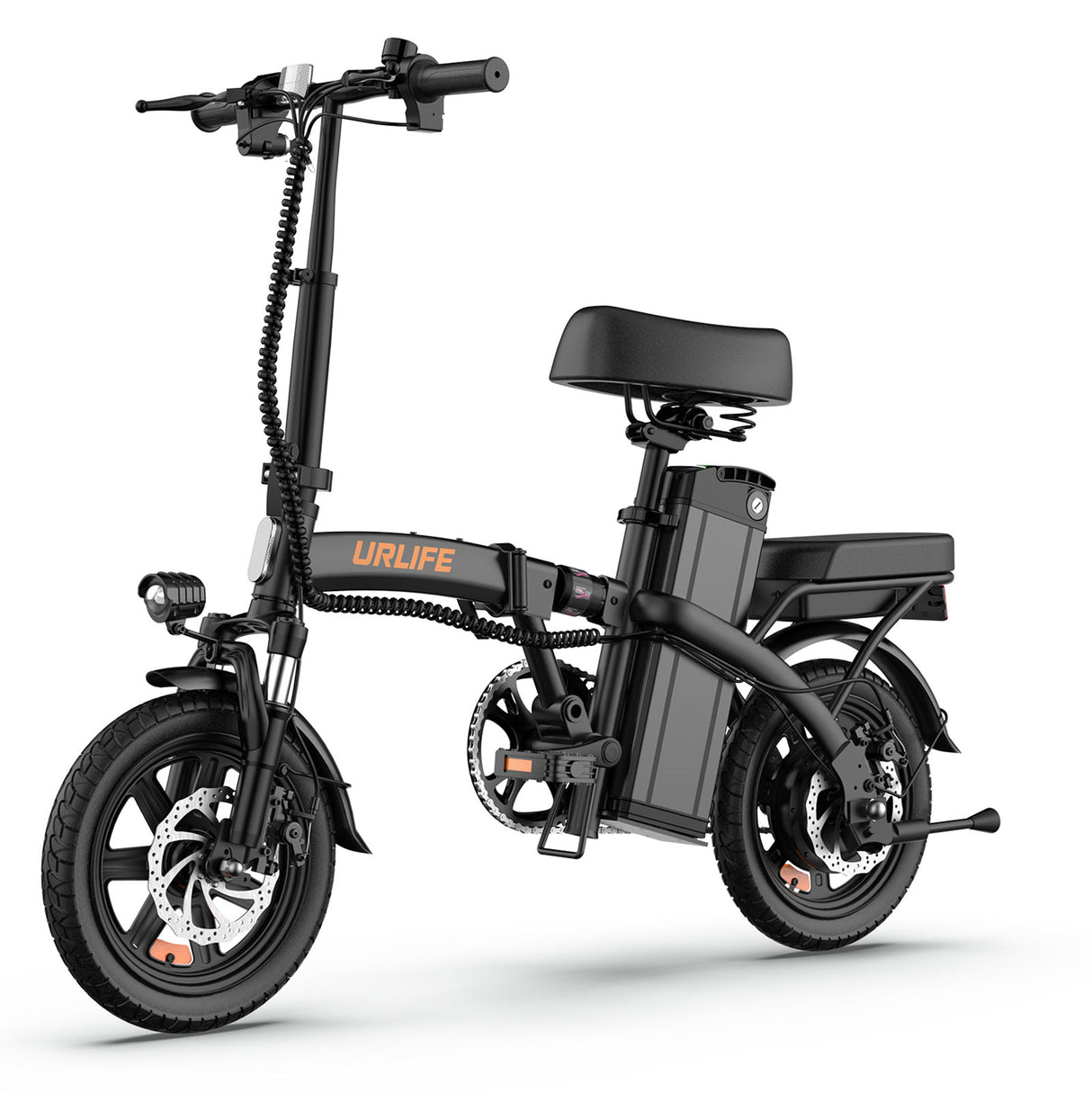 URLIFE F1L Vélo Électrique Pliable 14 Pouces – Moteur 250W, Batterie 48V 7,5Ah