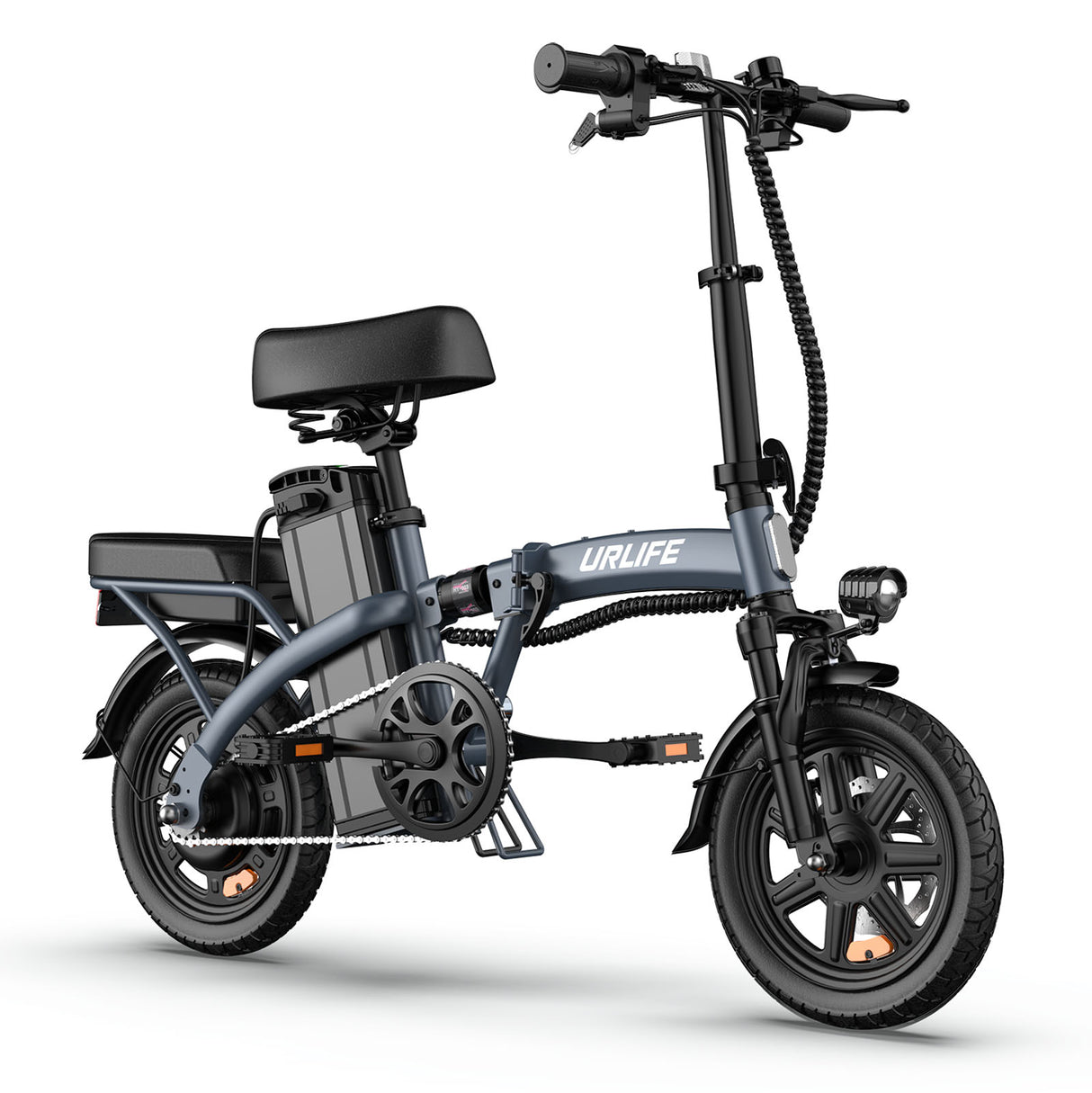 URLIFE F1L Vélo Électrique Pliable 14 Pouces – Moteur 250W, Batterie 48V 7,5Ah