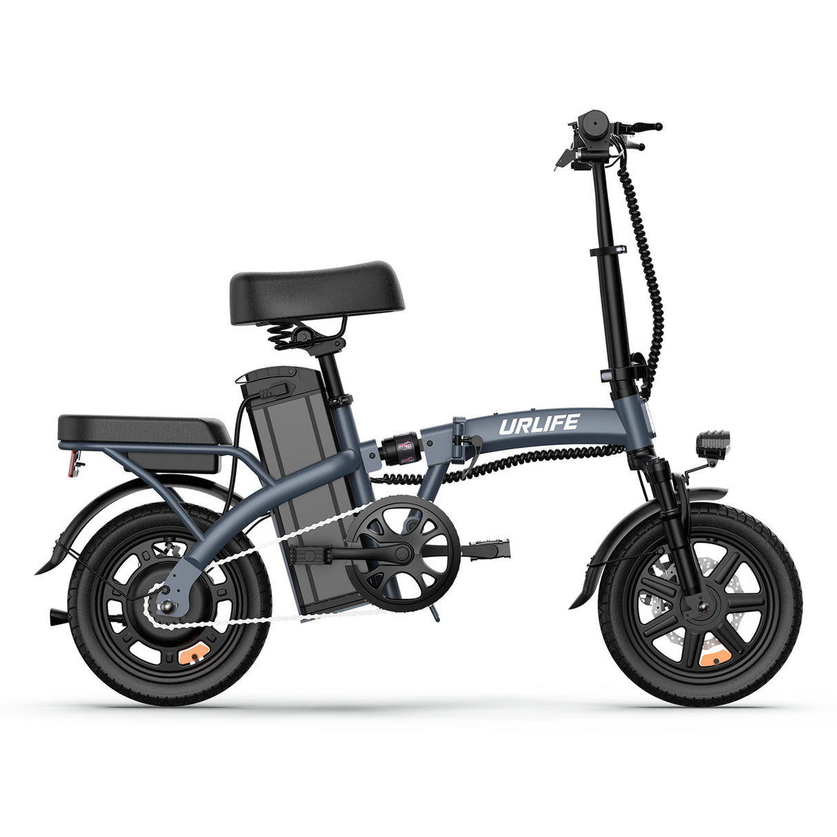 URLIFE F1L Vélo Électrique Pliable 14 Pouces – Moteur 250W, Batterie 48V 7,5Ah