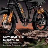 URLIFE T2 20" Vélo électrique tout-terrain 250W Moteur 48V 15.6Ah Batterie