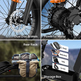 URLIFE T2 20" Vélo électrique tout-terrain 250W Moteur 48V 15.6Ah Batterie