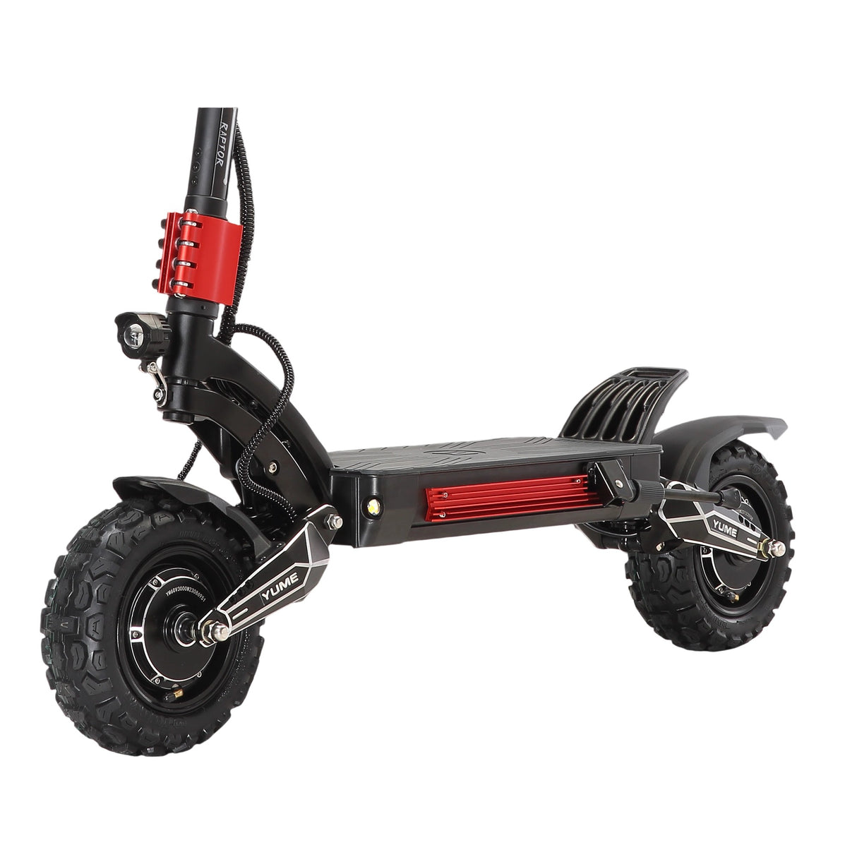 YUME Raptor 11" Trottinette électrique tout-terrain 3000W*2 Moteurs doubles 60V 27Ah/30Ah Batterie