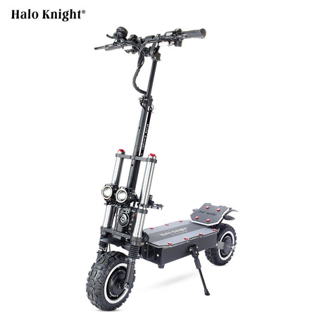 Halo Knight T107 Pro 11'' Scooter elétrico flexível 3000 W * 2 bateria dupla de motor 60V 38,4 Ah