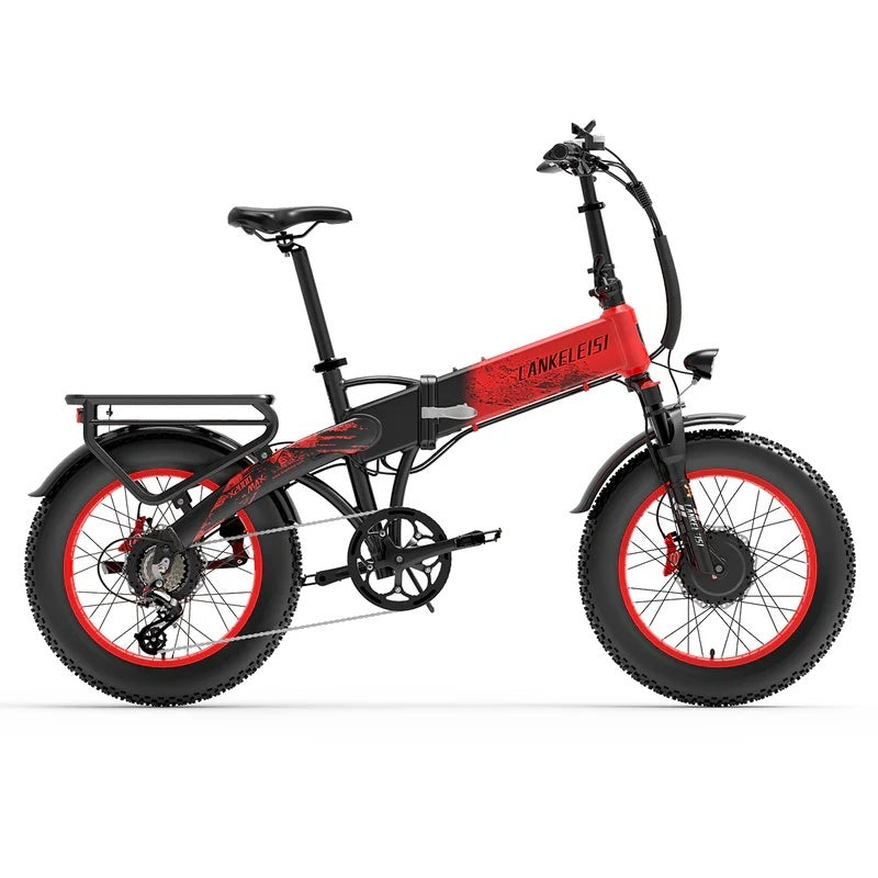 LANKELEISI X2000 MAX 20" Vélo électrique pliant 2000W Dual Motor 1000W*2 48V 20Ah Batterie