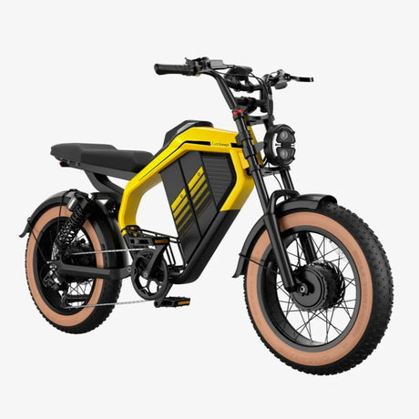 LUCKEEP M5 Ultra 20" Motocyclette Électrique Tout Terrain 1000W*2 Moteurs Doubles 52V 20Ah+20Ah Batterie
