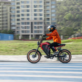 LUCKEEP M5 Ultra 20" Motocyclette Électrique Tout Terrain 1000W*2 Moteurs Doubles 52V 20Ah+20Ah Batterie