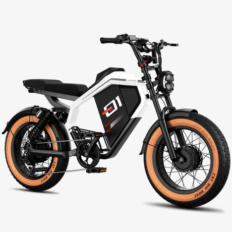 LUCKEEP M5 Ultra 20" Motocyclette Électrique Tout Terrain 1000W*2 Moteurs Doubles 52V 20Ah+20Ah Batterie