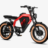 LUCKEEP M5 Ultra 20" Motocyclette Électrique Tout Terrain 1000W*2 Moteurs Doubles 52V 20Ah+20Ah Batterie