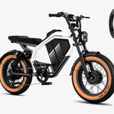 LUCKEEP M5 Ultra 20" Motocyclette Électrique Tout Terrain 1000W*2 Moteurs Doubles 52V 20Ah+20Ah Batterie