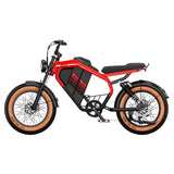 LUCKEEP M5 Ultra 20" Motocyclette Électrique Tout Terrain 1000W*2 Moteurs Doubles 52V 20Ah+20Ah Batterie