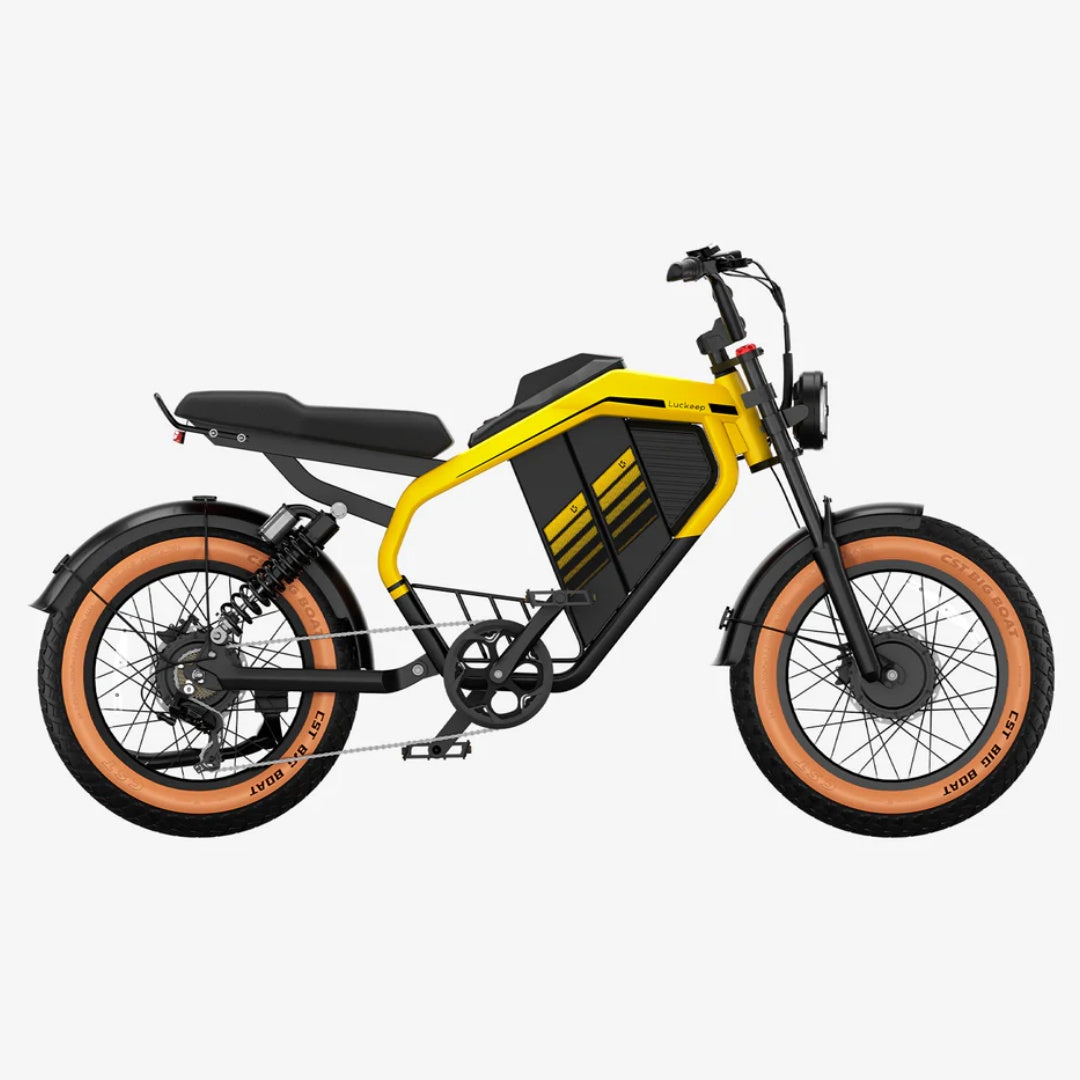 LUCKEEP M5 Ultra 20" Motocyclette Électrique Tout Terrain 1000W*2 Moteurs Doubles 52V 20Ah+20Ah Batterie