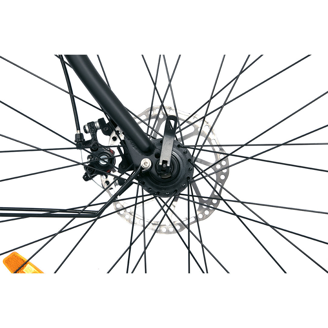 système de transmission à vitesse variable du vélo électrique de montagne OneSport BK8 step-through 26 pouces 250-350W moteur 36V 10.4Ah batterie noir Gleeride