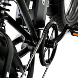 Support inférieur, plateau, manivelle de vélo électrique noir OneSport ONES3