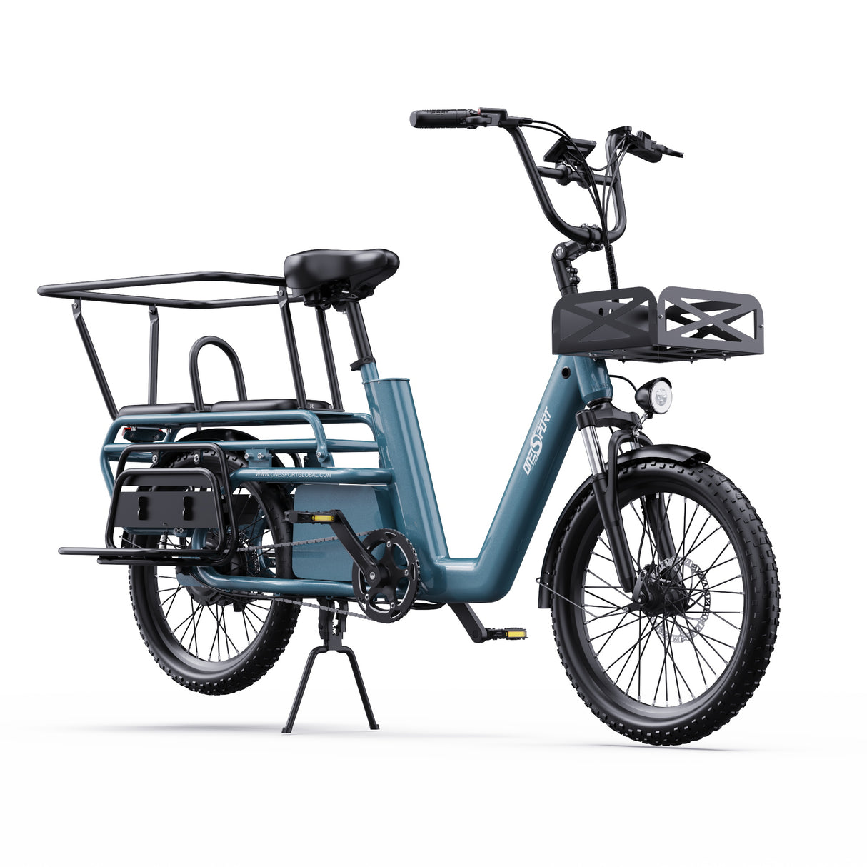 ONESPORT OT01 20" Vélo électrique Step-Through Longtail Cargo 650W Moteur 48V 27Ah Batterie