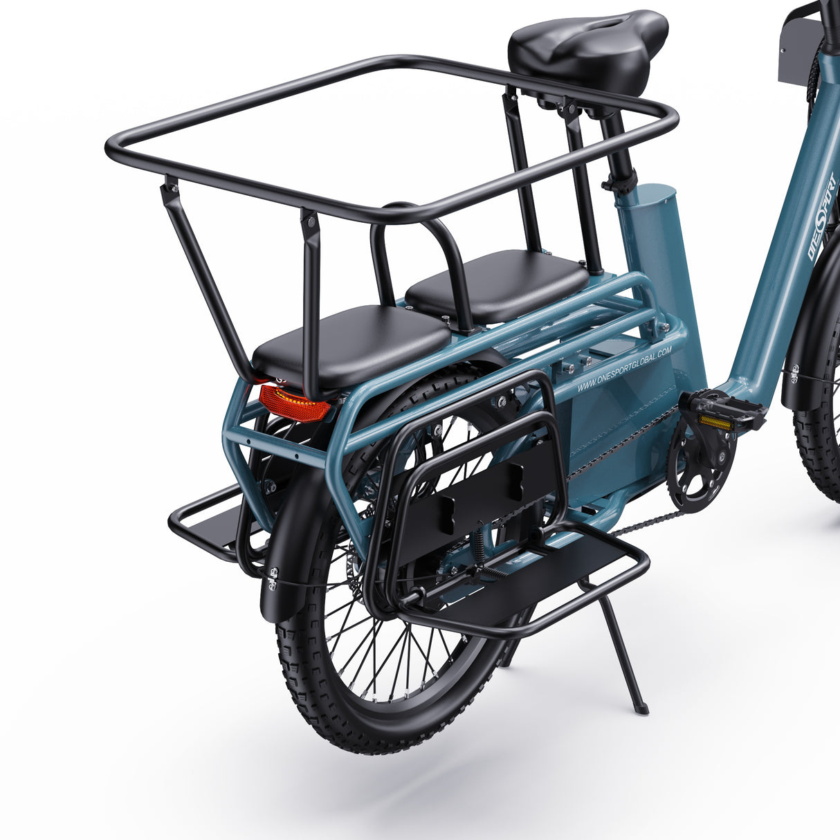 ONESPORT OT01 20" Vélo électrique Step-Through Longtail Cargo 650W Moteur 48V 27Ah Batterie