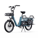 ONESPORT OT01 20" Vélo électrique Step-Through Longtail Cargo 650W Moteur 48V 27Ah Batterie