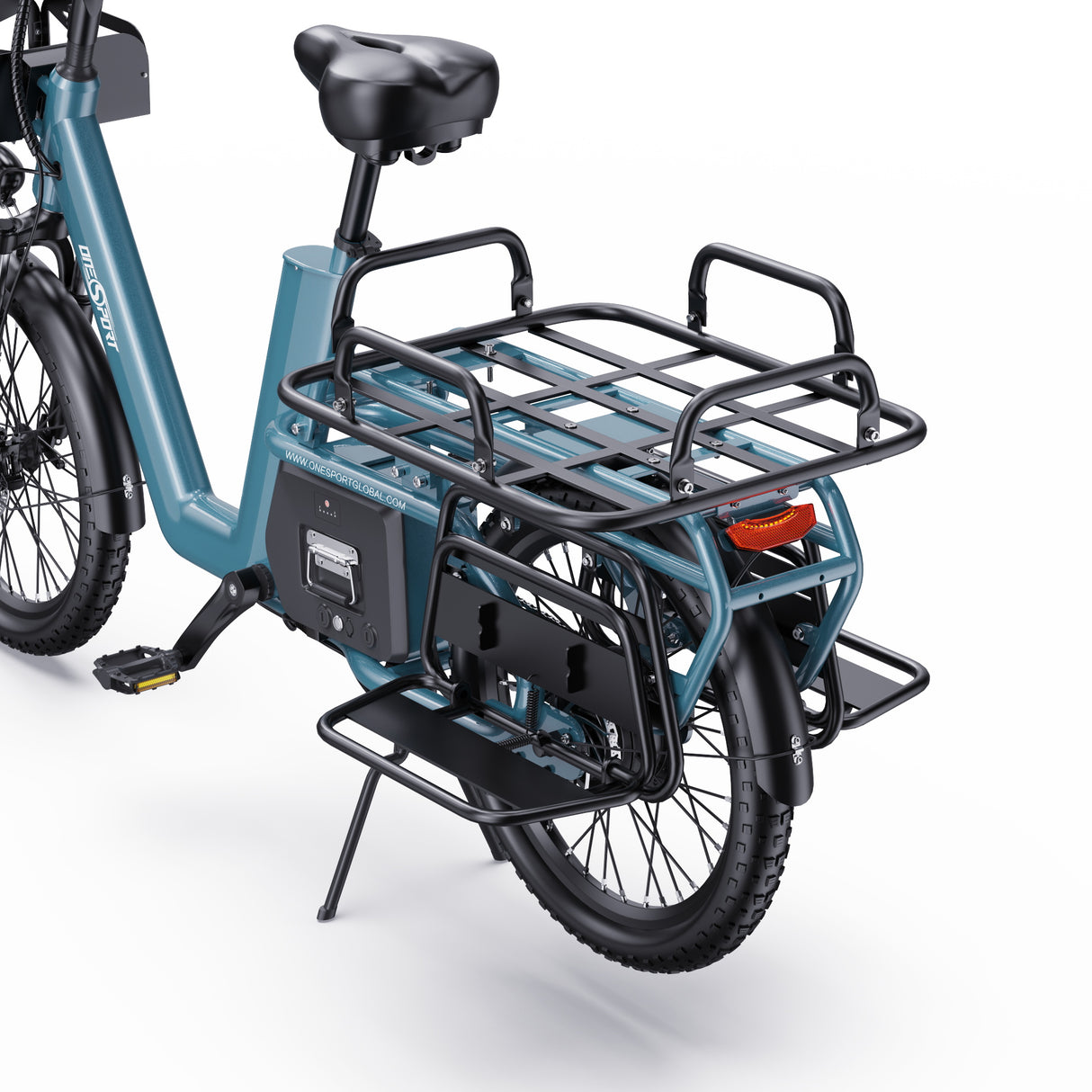 ONESPORT OT01 20" Vélo électrique Step-Through Longtail Cargo 650W Moteur 48V 27Ah Batterie