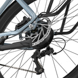 Système de transmission pas à pas pour vélo électrique OneSport OT05 bleu-gris