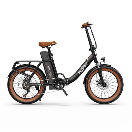 Vélo électrique pliable OneSport OT16-2 marron