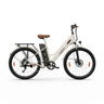 OneSport OT18-3 version améliorée de vélo électrique pas à pas 7 vitesses 36V 14.4Ah batterie 250W moteur 26 pouces pneus blanc et marron