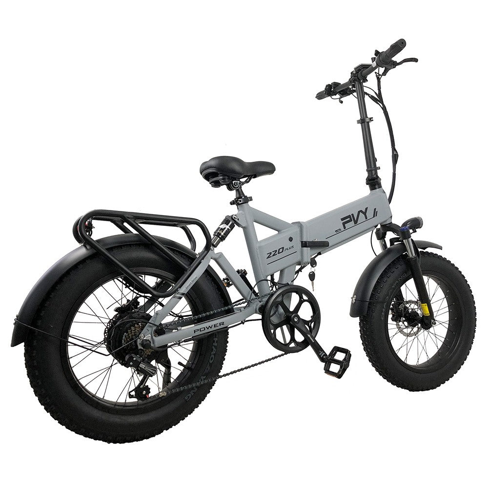 PVY Z20 Plus 20" Fat Tire Vélo électrique pliant 500W Moteur 48V 14.5Ah Batterie