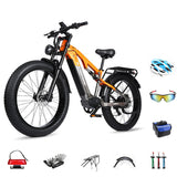 RANDRIDE YX80 26" Fat Tire Vélo électrique de montagne 1500W Moteur 48V 16Ah Batterie