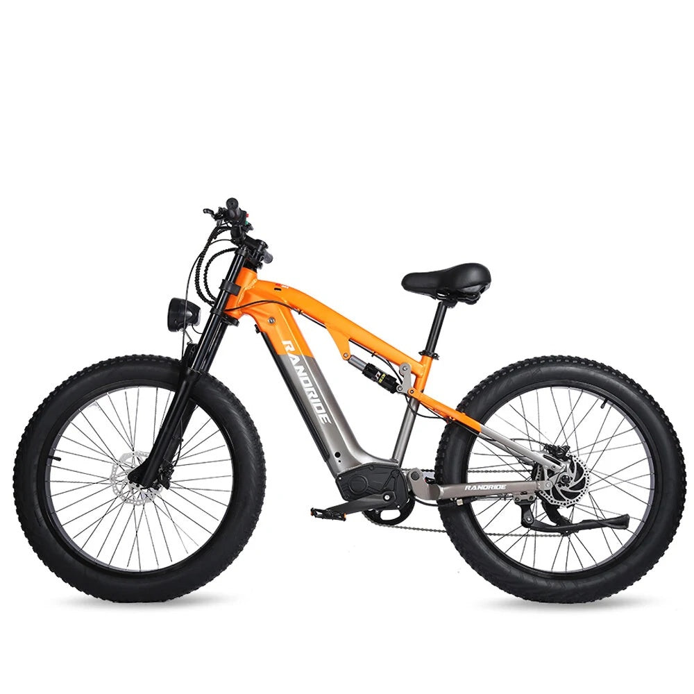 RANDRIDE YX80 26" Fat Tire Vélo électrique de montagne 1500W Moteur 48V 16Ah Batterie