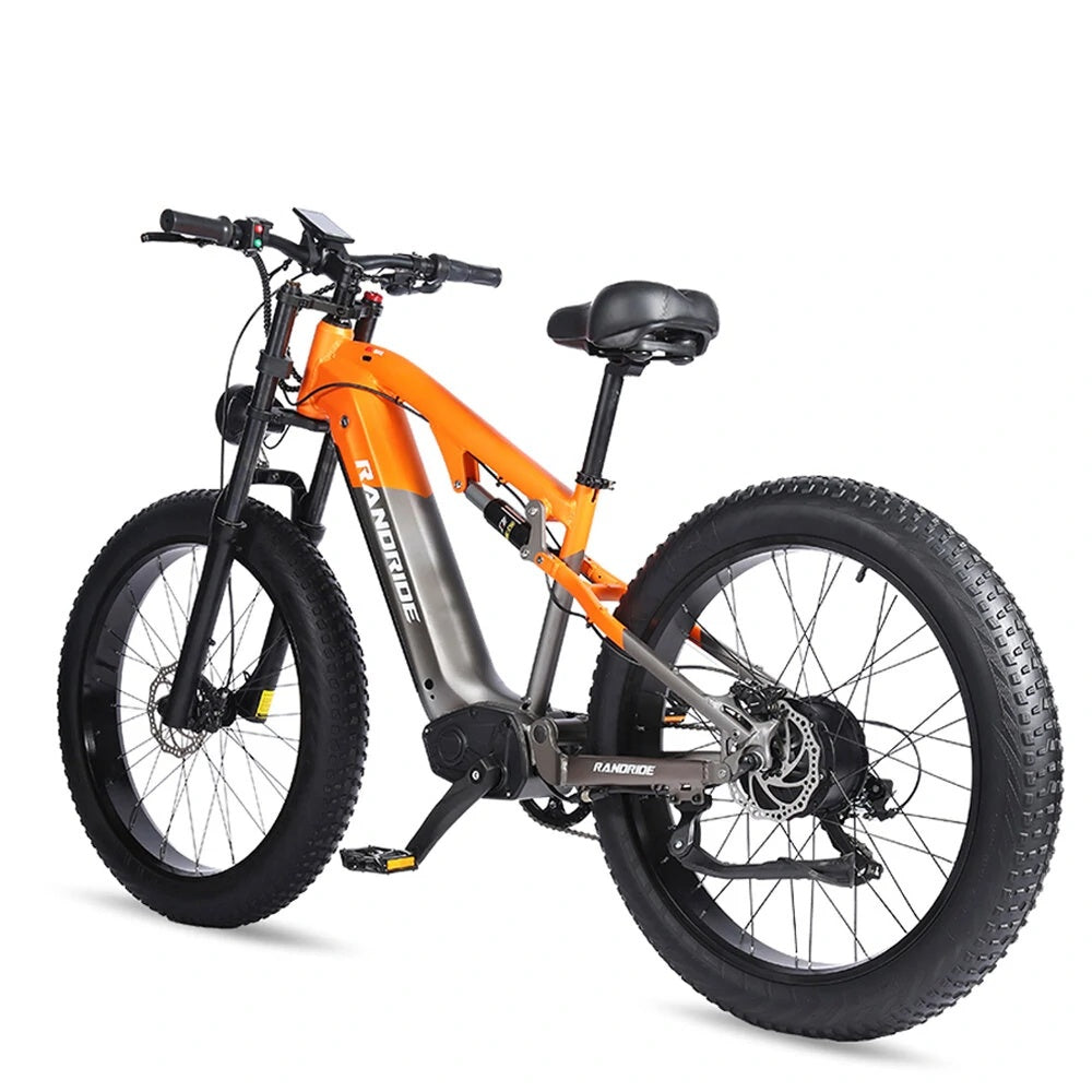 RANDRIDE YX80 26" Fat Tire Vélo électrique de montagne 1500W Moteur 48V 16Ah Batterie