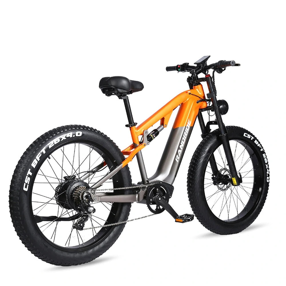 RANDRIDE YX80 26" Fat Tire Vélo électrique de montagne 1500W Moteur 48V 16Ah Batterie