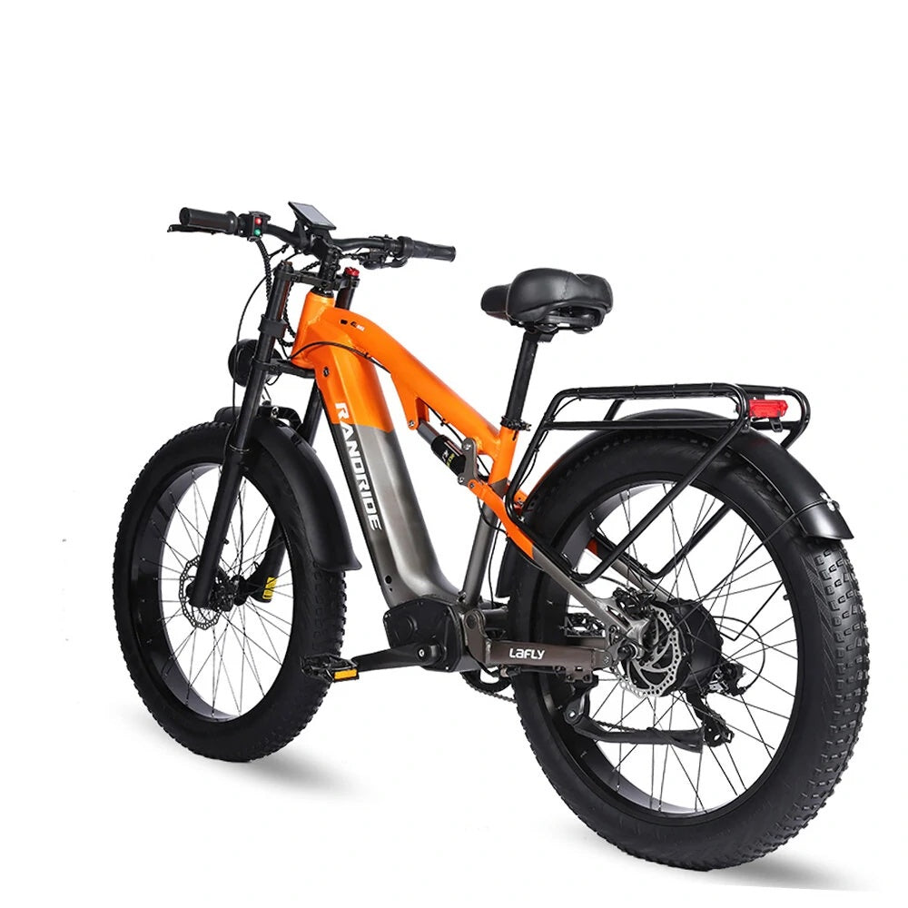 RANDRIDE YX80 26" Fat Tire Vélo électrique de montagne 1500W Moteur 48V 16Ah Batterie