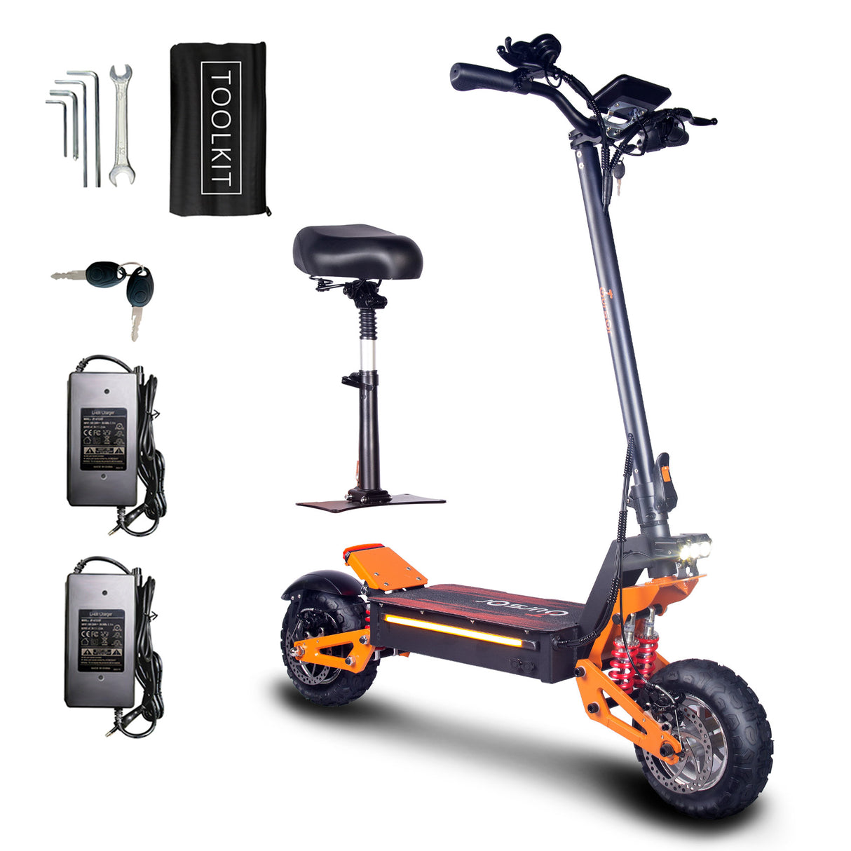 TOURSOR X5-48 11" Scooter électrique pliant 1200W Moteur 48V 18Ah Batterie